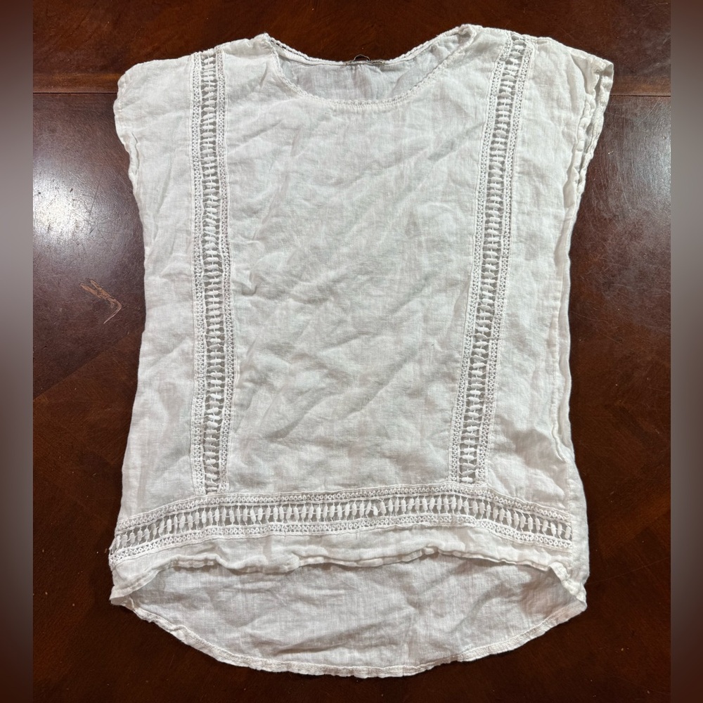 Chic Cream Lace Women's Blouse